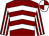 Maroon & white chevrons, striped sleeves, quartered cap (Out All Night Syndicate)