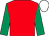 Red, emerald green sleeves, white cap (Eoghan Michael Wallis & Gerard Fintan Wallis)