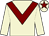 Beige, maroon chevron and star on cap (Mr Sultan Saeed Harib)
