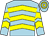 Light blue & yellow chevrons, hooped cap (OLGS Bloodstock Syndicate)