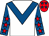 White, royal blue chevron, royal blue sleeves, red stars, red cap, royal blue stars (4racing Owners Club)