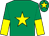 Emerald green, yellow star, halved sleeves and star on cap (Miss Tracey Ashbee)