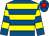 Royal blue & yellow hoops, royal blue cap, red star (Sean Grogan)