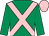 Emerald green, pink cross sashes, pink cap (David J O'Connell)