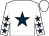White, dark blue star, white sleeves, dark blue stars (Mr & Mrs David Brown)