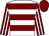 White, maroon hoops, maroon and white striped sleeves, maroon cap (Tgk Construction Ltd)