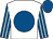 White, royal blue disc, royal blue and light blue striped sleeves, royal blue cap (Northern Belles)
