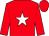 Red, white star (Two Broke Stable)