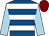 Royal blue, white hoops, light blue sleeves, maroon cap (The Ivo Partnership)