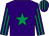 Purple, emerald green star, striped sleeves and cap (Mr Barry Wright & Mrs Rosemary White)
