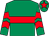 Emerald green, red hoop, chevrons on sleeves, emerald green cap, red star (Mr M Waters)