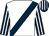 White, dark blue sash, dark blue and white striped sleeves and cap (Mrs A E M Davis & Miss G N Pope)