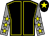 Black, yellow seams, grey sleeves, yellow stars, black cap, yellow star (Dark Horse Partnership)