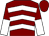 Maroon, white chevrons, halved sleeves, maroon cap (Edward Babington & Phil Cunningham)