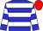 Blue, white hoops, crimson cap (Miranda Beaufort And Partners)