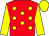 Red, yellow spots, sleeves and cap (H Moorhead, C Fahy & J Collins)