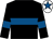 Black, royal blue hoop, royal blue armlet, white cap, royal blue star (Havin'-A-Mare Syndicate)