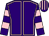 PURPLE, PINK seams, hooped sleeves, striped cap (Tommy Elphick & Mary Shalvey)