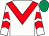 White, red chevron, chevrons on sleeves, emerald green cap (The Haydock Badgeholders)