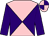 Purple & pink diabolo, purple sleeves, quartered cap (Lawlor Family Partnership)