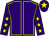 Purple, yellow seams, purple sleeves, yellow stars, purple cap, yellow star (McCulloch Bloodstock Ltd)
