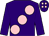 Purple, large pink spots and spots on cap (Mr Geoff Lloyd)