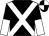 Black, white cross belts, halved sleeves, black and white quartered cap (The B Lucky Partnership)