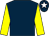Dark blue, yellow sleeves, dark blue cap, white star (Mrs T Giles-Fahey & Miss S Mangan)