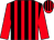 Red and black stripes, red sleeves (Mr P K Siu)