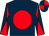 Dark blue, red disc, diabolo on sleeves, quartered cap (Deva Racing Group)