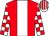 Red, white stripe, white and red check sleeves, striped cap (Redz Together)