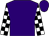 Purple, black and white check sleeves (Terry & Sarah Amos)
