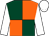 Dark green and orange (quartered), white sleeves and cap (Ashley Carr & Gary Moore)