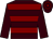 Brown, maroon hoops, brown sleeves (Mrs Patricia Brown)