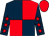 Dark blue and red (quartered), dark blue sleeves, red stars, red cap (Mr Richard Hawker)