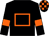 Black, orange hollow box and armlets, check cap (Mr Jonathan Thomas)