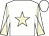 White, beige star, diabolo on sleeves (Three Kingdoms Racing)