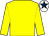 Yellow, white cap, dark blue star (Red & Black Racing)