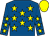 Royal blue, yellow stars, yellow cap (Mrs Liz Prowting)