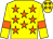 Yellow, orange stars, armlets and stars on cap (Mr Martin Short)