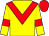 Yellow, red chevron, armlets and cap (Mr K M Bebbington)