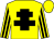 Yellow, black cross of lorraine, striped sleeves, yellow cap (Mrs Theresa Marnane)