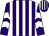 Purple and white stripes, chevrons on sleeves (Ms F A O'sullivan)