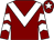 Maroon, white chevron, chevrons on sleeves, maroon cap, white star (Mr Joseph Folan)