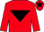 Red, black inverted triangle and star on cap (Mr J Laughton & Mrs E Burke)