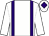 White, purple braces and diamond on cap (Mr Ritchie Fiddes)