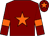 Maroon, orange star, armlets and star on cap (Nhre Racing Club)