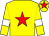 Yellow, red star, yellow sleeves, white armlets, yellow cap, red star (Mr J Hales)