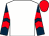 White, dark blue and red chevrons on sleeves, red cap (Smercer Dmercer Daresbury Buckley Wals)