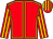 Red, yellow seams, striped sleeves and cap (Harbour Rose Partnership)